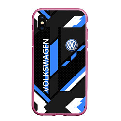 Чехол iPhone XS Max матовый VOLKSWAGEN GEOMETRY SPORT