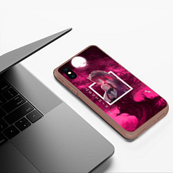 Чехол iPhone XS Max матовый Розария Rosaria, Genshin Impact Геншин импакт, цвет: 3D-коричневый — фото 2