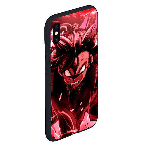 Чехол iPhone XS Max матовый ДРАКОНИЙ ЖЕМЧУГ, DRAGON BALL В ЯРОСТИ / 3D-Черный – фото 2