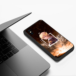 Чехол iPhone XS Max матовый Итэр Aether, Genshin Impact Геншин импакт, цвет: 3D-черный — фото 2