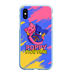 Чехол iPhone XS Max матовый Huggy Wuggy and Kissy Missy Poppy Playtime