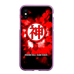 Чехол iPhone XS Max матовый Dragon Ball - Kami Kanji