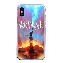 Чехол iPhone XS Max матовый JINX ARCANE LOL LEAGUE OF LEGENDS