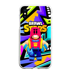 Чехол iPhone XS Max матовый GROM BRAWL STARS ГРОМ БРАВЛЫ