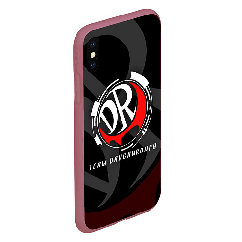 Чехол iPhone XS Max матовый TEAM DANGANRONPA MONOKUMA SCHOOL / 3D-Малиновый – фото 2