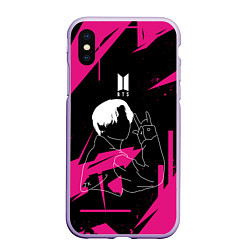 Чехол iPhone XS Max матовый JUNGKOOK PINK EDITION ДЖОНГУК, цвет: 3D-светло-сиреневый