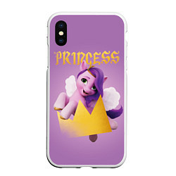 Чехол iPhone XS Max матовый Princess Pipp Petals, цвет: 3D-белый