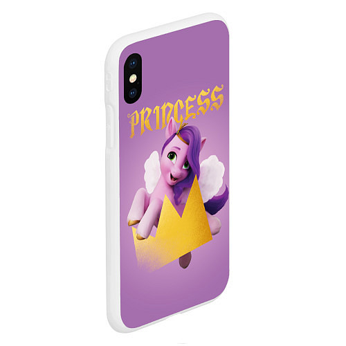 Чехол iPhone XS Max матовый Princess Pipp Petals / 3D-Белый – фото 2