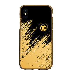 Чехол iPhone XS Max матовый Bendy and the ink machine - Вектор