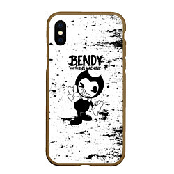 Чехол iPhone XS Max матовый Bendy and the ink machine - Black & White