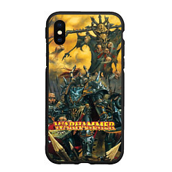 Чехол iPhone XS Max матовый Warhammer old battle, цвет: 3D-черный