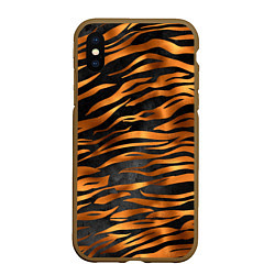Чехол iPhone XS Max матовый В шкуре тигра