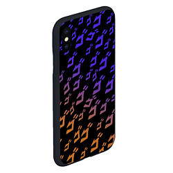 Чехол iPhone XS Max матовый JOJOS BIZARRE ADVENTURE PATTERN, цвет: 3D-черный — фото 2