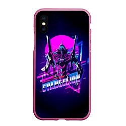 Чехол iPhone XS Max матовый Ева 01 - Neon Genesis Evangelion