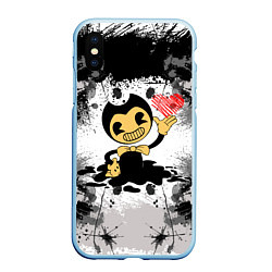 Чехол iPhone XS Max матовый BENDY LOVE БЕНДИ С СЕРДЦЕМ