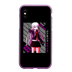 Чехол iPhone XS Max матовый Кёко Киригири - Danganronpa, цвет: 3D-фиолетовый