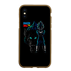 Чехол iPhone XS Max матовый Dragon Ball Z Dark