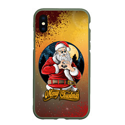 Чехол iPhone XS Max матовый Santa love you