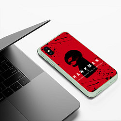 Чехол iPhone XS Max матовый HAWKMAN BERSERK, цвет: 3D-салатовый — фото 2