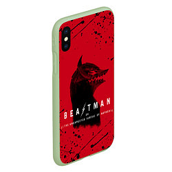 Чехол iPhone XS Max матовый BEASTMAN BERSERK БЕРСЕРК, ПРОКЛЯТИЕ, цвет: 3D-салатовый — фото 2