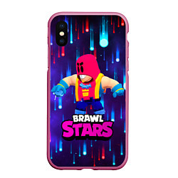 Чехол iPhone XS Max матовый GROM BRAWL STARS ГРОМ БРАВЛ СТАРС