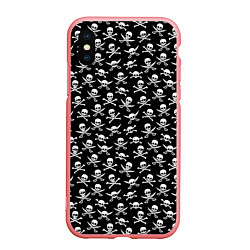 Чехол iPhone XS Max матовый Roger skull