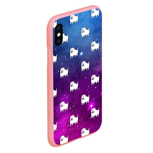 Чехол iPhone XS Max матовый UNDERTALE DOGS PATTERN SPACE / 3D-Баблгам – фото 2