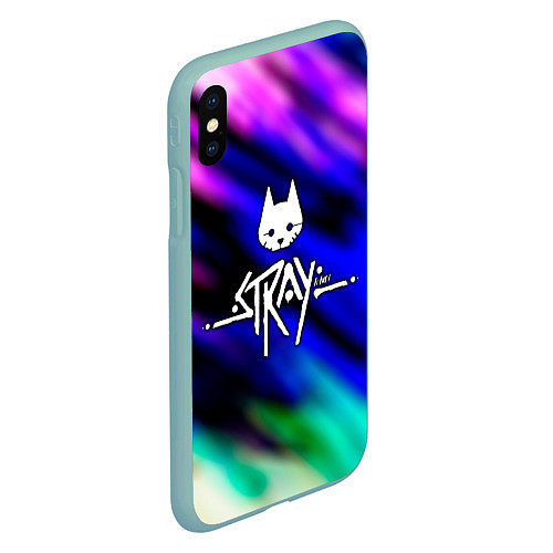 Чехол iPhone XS Max матовый Stray / 3D-Мятный – фото 2