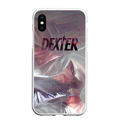 Чехол iPhone XS Max матовый Пленка Декстер, цвет: 3D-белый