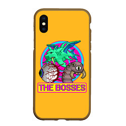 Чехол iPhone XS Max матовый The Bosses of Terraria, цвет: 3D-коричневый