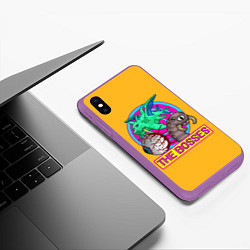 Чехол iPhone XS Max матовый The Bosses of Terraria, цвет: 3D-фиолетовый — фото 2