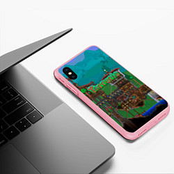 Чехол iPhone XS Max матовый Дом в Террарии, цвет: 3D-баблгам — фото 2