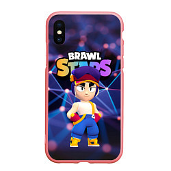 Чехол iPhone XS Max матовый FANG ФЭНГ BRAWL STARS Фенг, цвет: 3D-баблгам