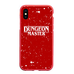 Чехол iPhone XS Max матовый DUNGEON MASTER BLOOD ГАЧИМУЧИ КРАСНЫЙ, цвет: 3D-красный