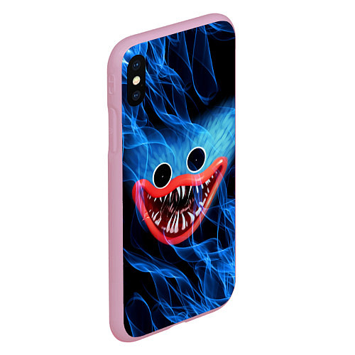 Чехол iPhone XS Max матовый POPPY PLAYTIME ХАГИ ВАГИ В ОГНЕ / 3D-Розовый – фото 2