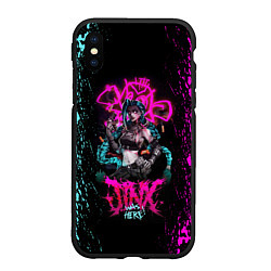 Чехол iPhone XS Max матовый JINX ARCANE LEAGUE OF LEGENDS, КРАСКИ