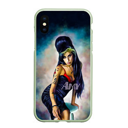 Чехол iPhone XS Max матовый Amy Jade Winehouse