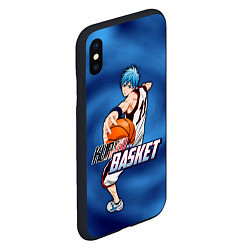 Чехол iPhone XS Max матовый Kuroko no Basuke Kuroko Tetsuya, цвет: 3D-черный — фото 2