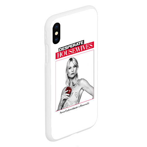 Чехол iPhone XS Max матовый Desperate Housewives - Nicolette Sheridan / 3D-Белый – фото 2