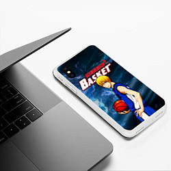 Чехол iPhone XS Max матовый Kuroko no Basuke, Kise Ryota Рёта Кисе, цвет: 3D-белый — фото 2