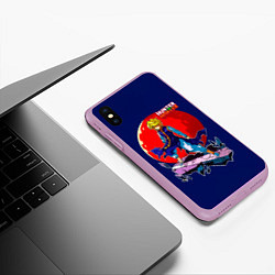 Чехол iPhone XS Max матовый Hunter x Hunter - Kurapika, цвет: 3D-сиреневый — фото 2