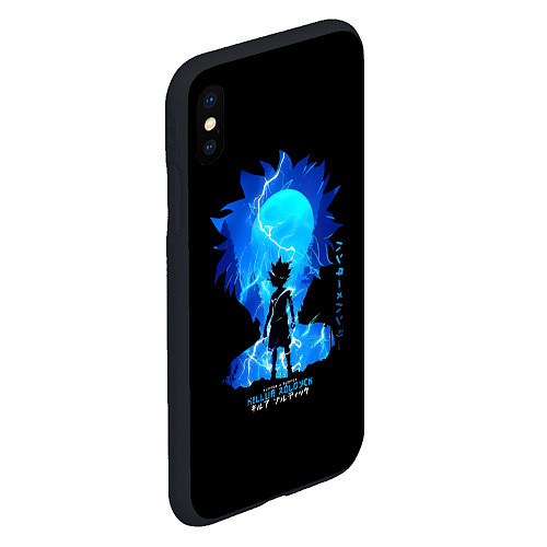 Чехол iPhone XS Max матовый Hunter x Hunte - Killua Zoldyck / 3D-Черный – фото 2