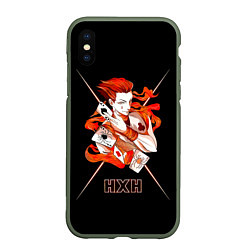 Чехол iPhone XS Max матовый HXH - Hunter x Hunter, цвет: 3D-темно-зеленый