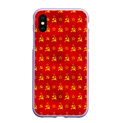 Чехол iPhone XS Max матовый Серп и Молот - СССР