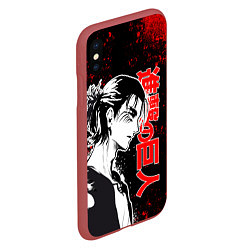 Чехол iPhone XS Max матовый ЭРЕН ЙЕГЕР RED EDITION, цвет: 3D-красный — фото 2