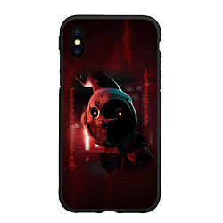 Чехол iPhone XS Max матовый Мундроп FNAF Security Breach, цвет: 3D-черный