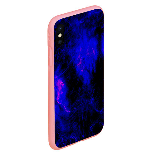 Чехол iPhone XS Max матовый Purple Tie-Dye / 3D-Баблгам – фото 2