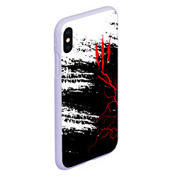 Чехол iPhone XS Max матовый The Witcher - Когти, цвет: 3D-светло-сиреневый — фото 2