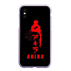 Чехол iPhone XS Max матовый Shoutarou Kaneda - Akira, цвет: 3D-светло-сиреневый