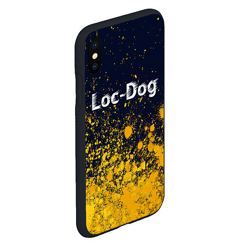 Чехол iPhone XS Max матовый Loc-Dog Арт / 3D-Черный – фото 2